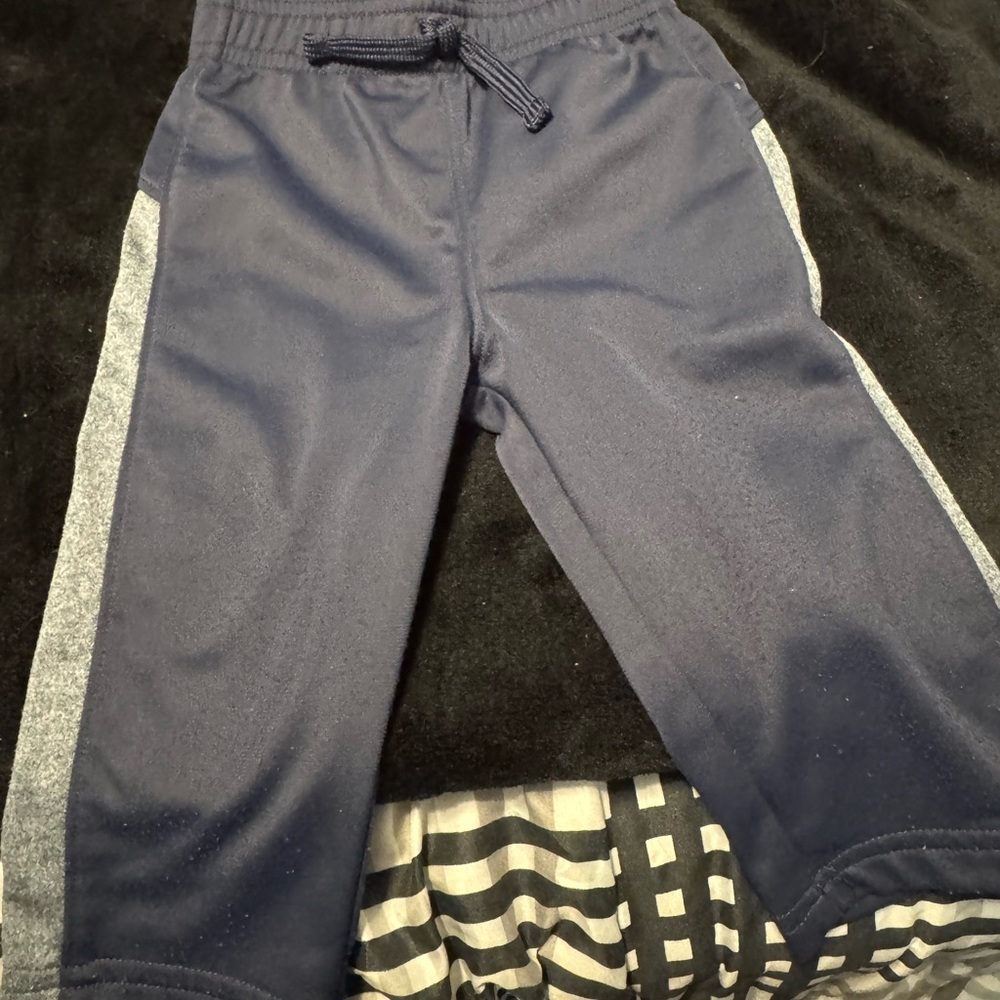 Navy and Gray Kids 12m Comfy Jogger Pants. Must have. Never worn. - Picture 4 of 7